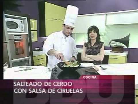 Ignacio Reborati Cocinando@BDU - Salteado de Cerdo con Salsa de Ciruelas