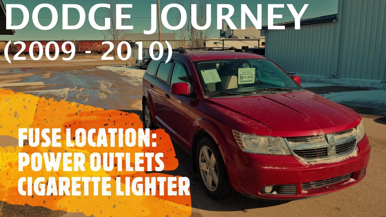 Dodge Journey POWER OUTLET / CIGARETTE LIGHTER FUSE LOCATION (2009