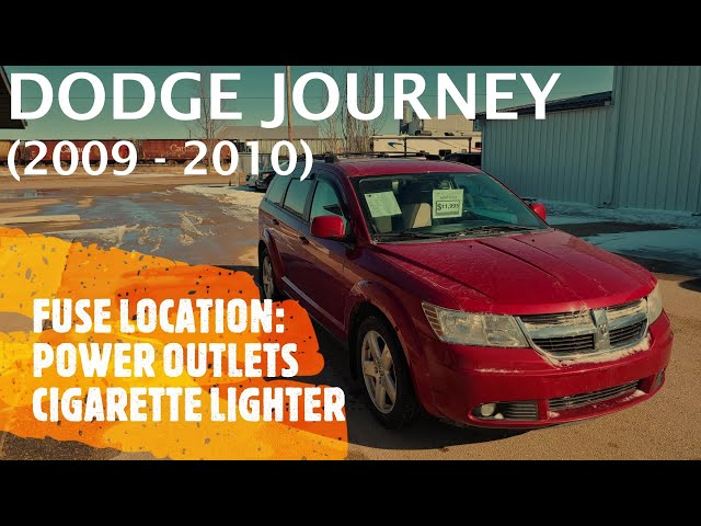 Dodge Journey - POWER OUTLET / CIGARETTE LIGHTER FUSE LOCATION (2009 -  2010)