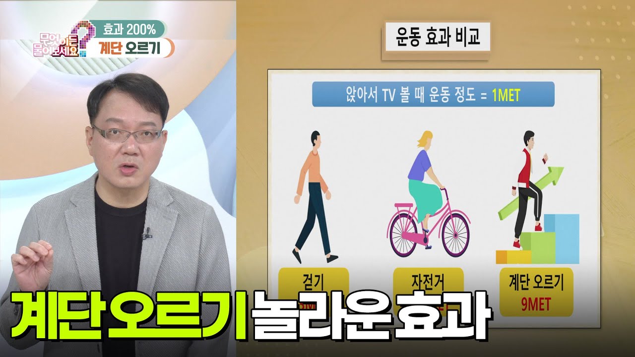 [백년습관] 계단 오르기 놀라운 효과 [무엇이든 물어보세요] | KBS 250402 방송