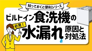 【水漏れ】食洗機の水漏れの原因と対処法【床】