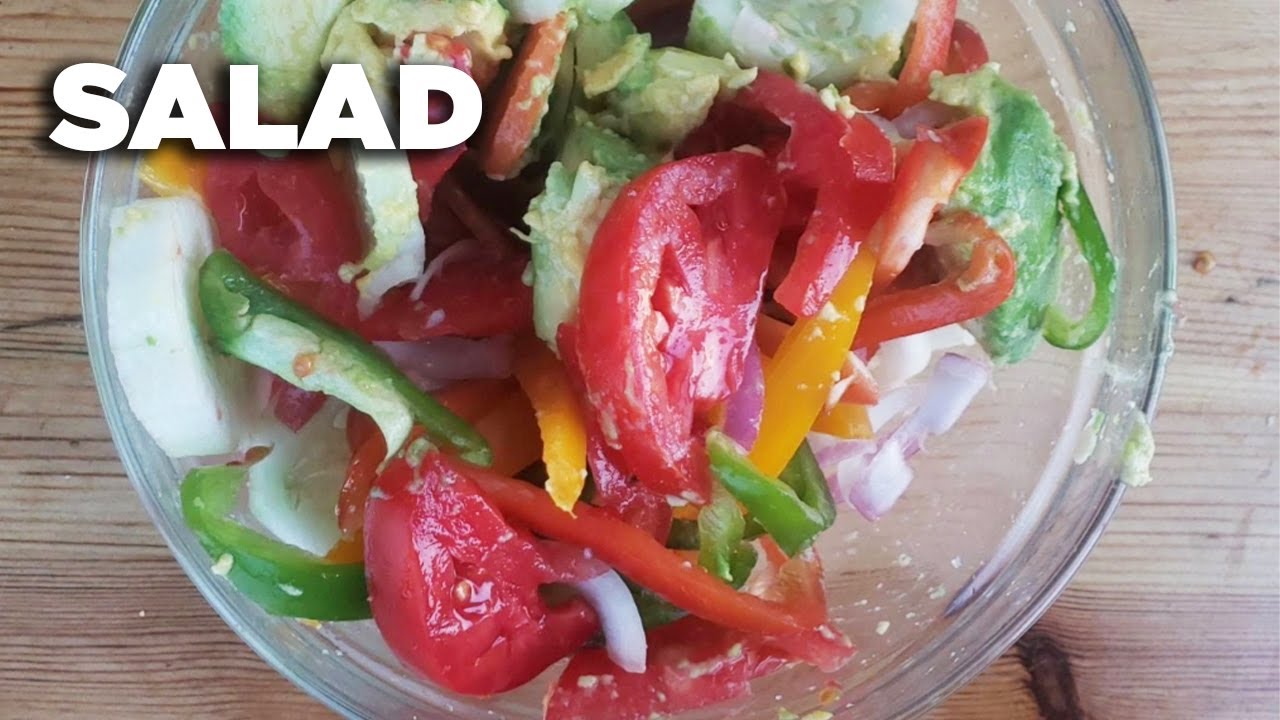 QUICK SALAD STOP MOTION SALAD RECIPE The cooking nurse YouTube