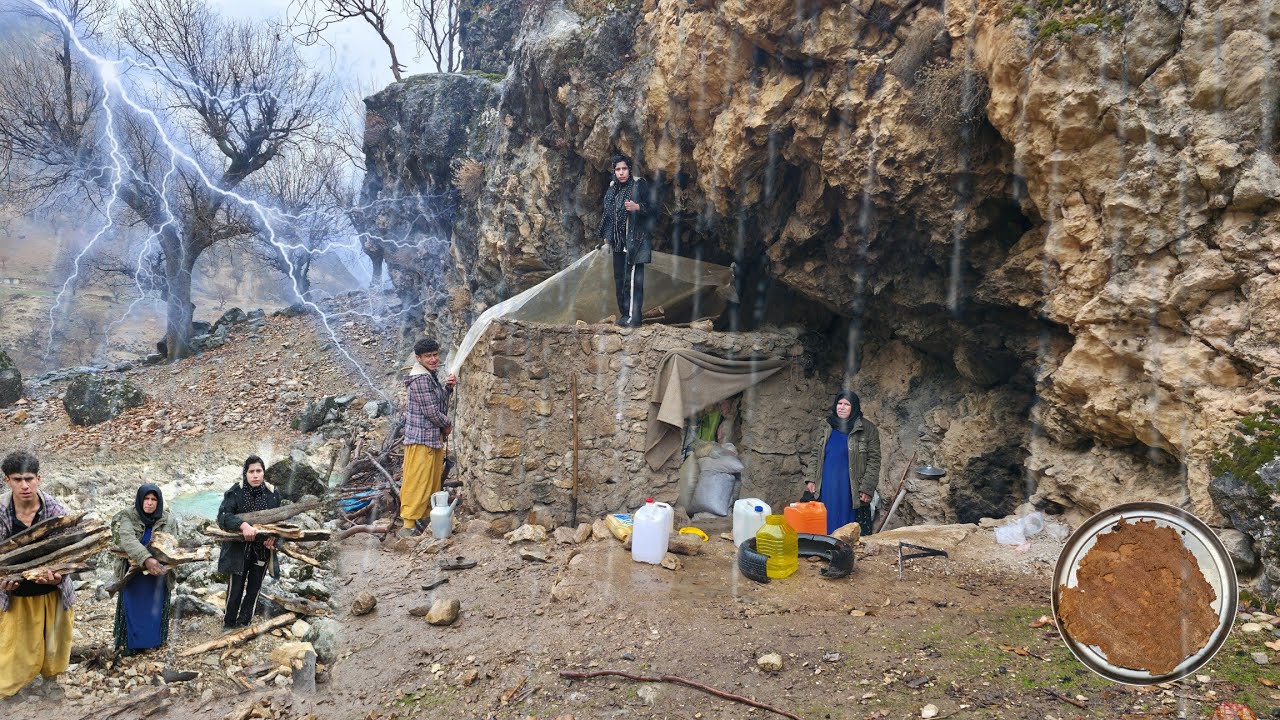 Жизнь в пещере под смертоносным дождем 🌧️ Захватывающая дух борьба семьи за выживание во время штор