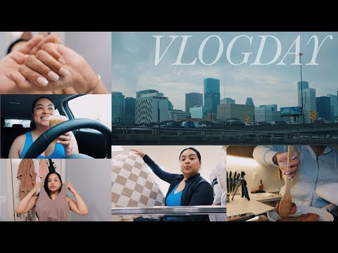 VLOGDAY: best press-on nails at home ft. BTArtBox Nails/ new job update/ Houston hurricane + MORE!