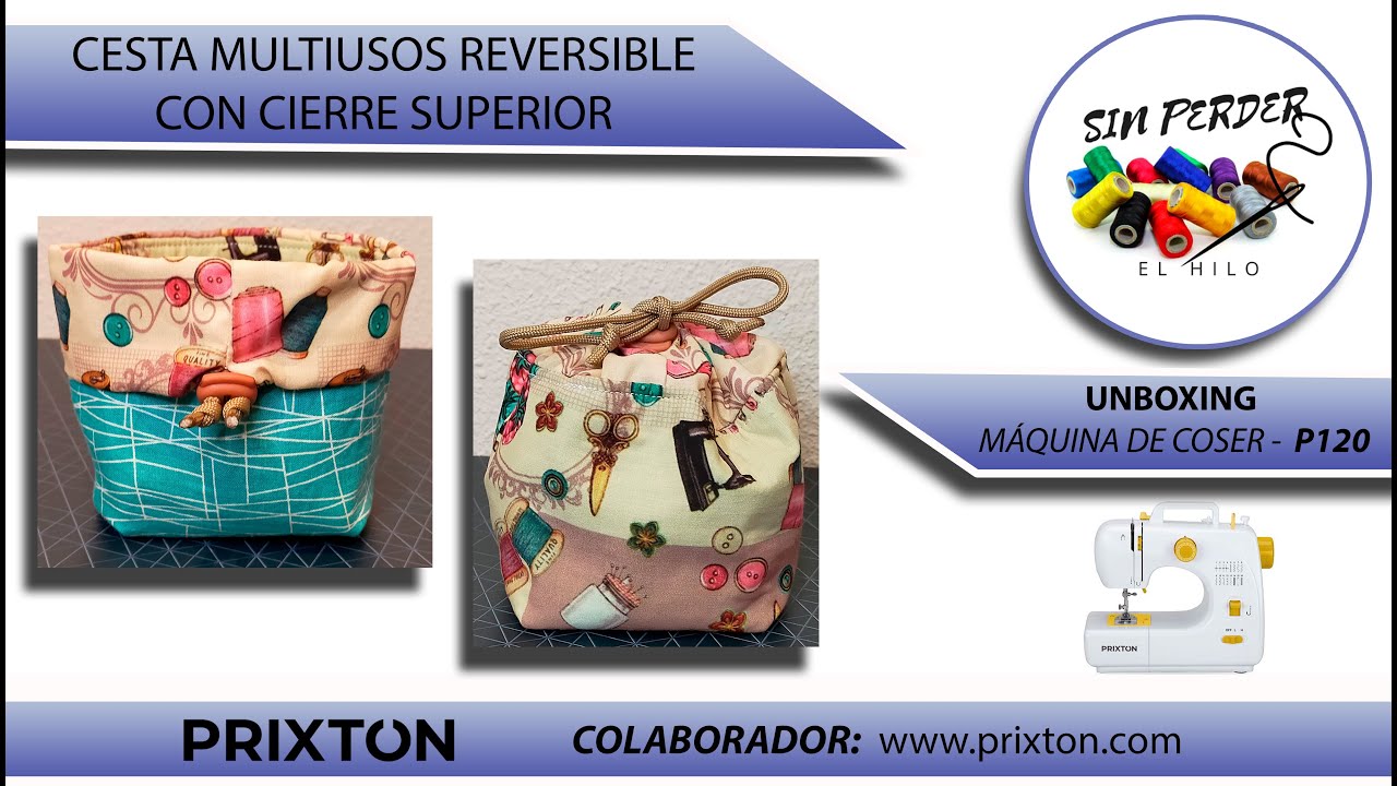 Máquina de Coser Portátil Prixton P120 con 16 Puntadas Diferentes