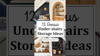 12 Under Stairs Storage Ideas | Smart, Stylish &amp; Space-Saving Solutions (2026) #shorts #design
