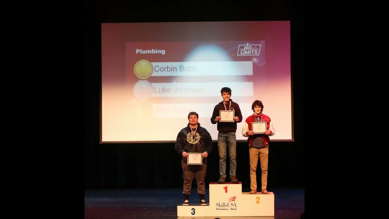 On stage  Local CATC Medalists Skills 2024