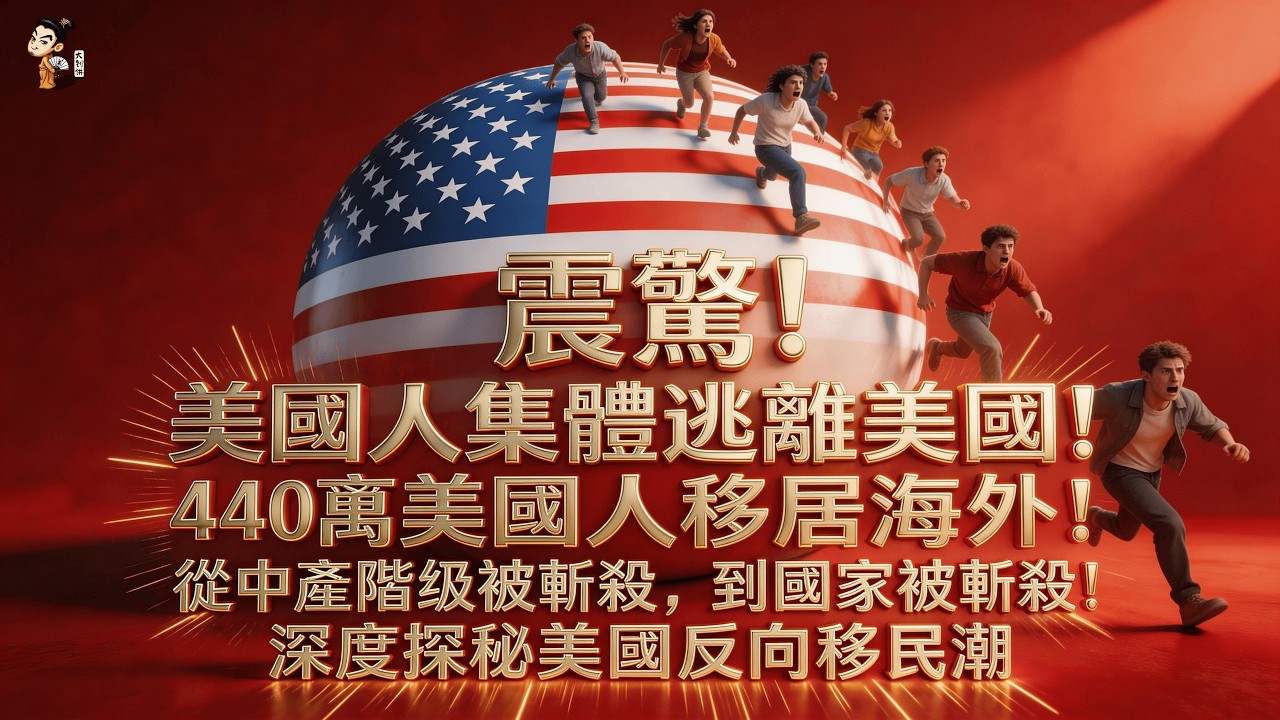震驚! 美國人集體逃離美國! 440萬美國人移居海外!從中產階級被斬殺,到國家被斬殺! 深度探秘美國反向移民潮來襲!#反向移民 #美国移民 ...