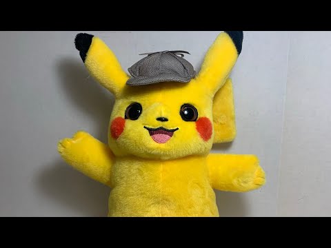 detective pikachu talking plush