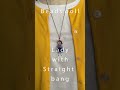 前髪ぱっつんのお嬢さん【Lady with straight bang】