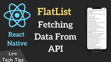 React Native #7: FlatList - Fetching Data From API
