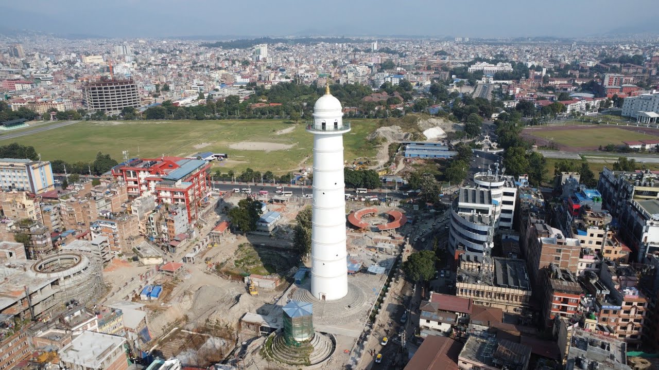 Dharahara Aerial photography 360° View YouTube