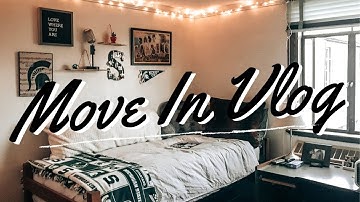 COLLEGE MOVE IN VLOG 2019 || Michigan State University || Phillips Hall