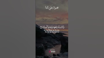 صوت التلاوة ينساب كالمطر في القلب يروي الروح بالإيمان والحب.