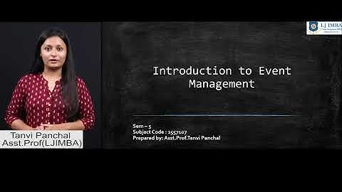 Semester-5 | Introduction to Event Management | Organizing different types of Events (Part 1)