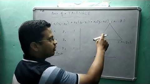 Determinants, Part   4, Area of triangle, Collinearity