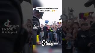 Ishowspeed in lithuania #speed #twitch #streamer #ronaldo