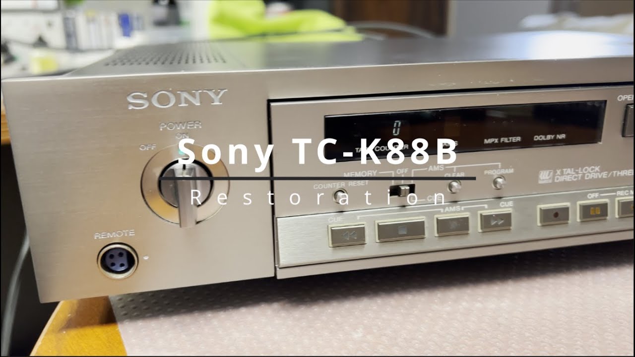Part 4 - Sony TC-K88B Restoration - YouTube