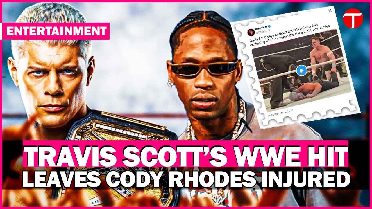 Travis Scott’s WWE Move Injures Cody Rhodes! Shocking Ringside Incident ...