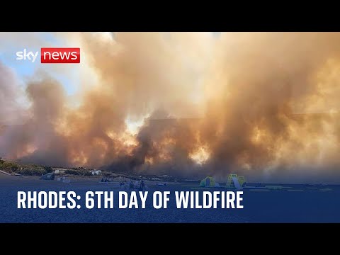 Rhodes Fires: Situation expected to get worse in 45C heat, authorities warn