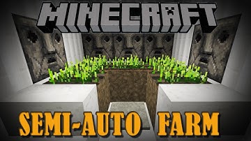 Minecraft Wheat Carrot & Potato Farm Tutorial [Semi-Automatic]