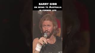 BARRY GIBB funny interview on mysterious trip to Australia #shorts #beegees #jivetubin #love