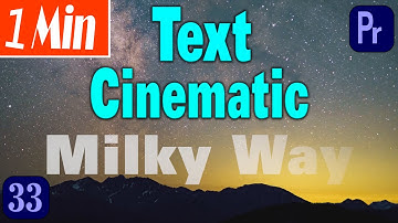 How to create Cinematic Text Fade Transition in Premiere Pro 2023 -  Class 33 l Text Fade Transition