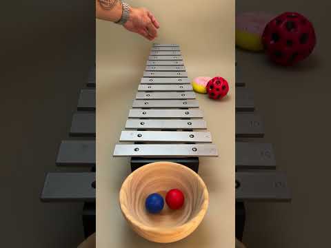 سقوط الكرة الموسيقية أصوات لعبة الإكسيليفون ASMR 