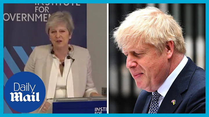 Theresa May blasts Boris Johnson following his res...