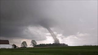 Delphi, IN tornado/landspout: Extreme close-range intercept (5/8/23)