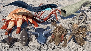 Deep Sea Monsters Size Comparison 3D | Giant Creatures of the Abyss