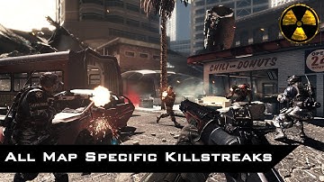 COD Ghosts - All Map Specific Killstreaks (K.E.M. Strike, Mortar Fire, Sabotage, Satellite Crash)