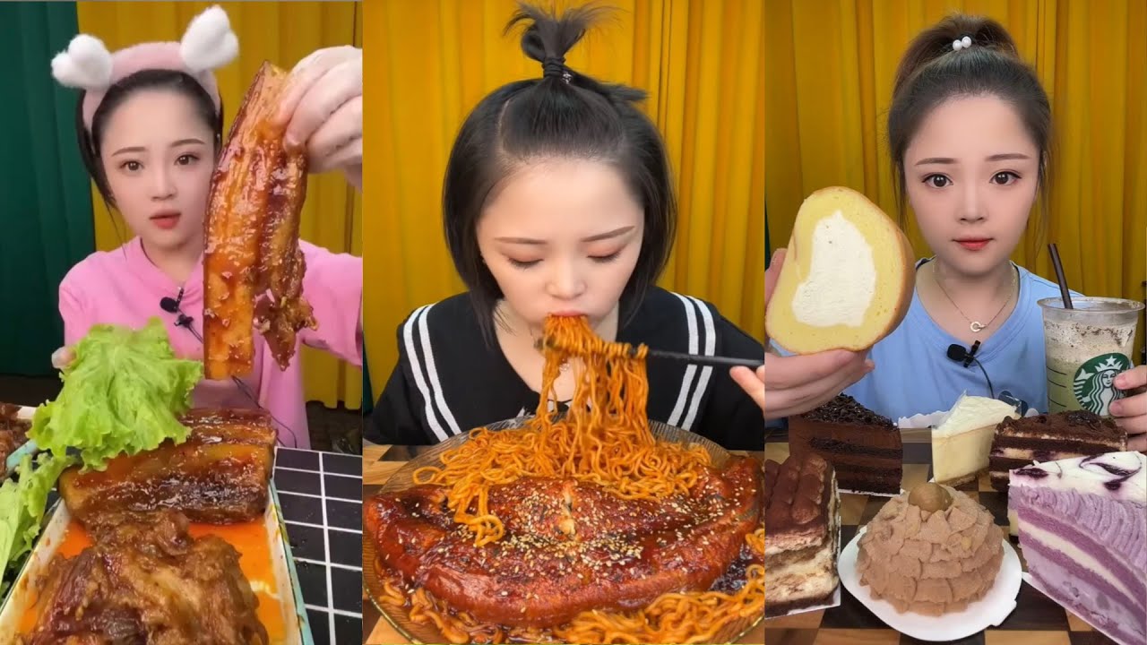 ASMR MUKBANG | Red Braised Pork Belly "Eat Meat with Big Mouthfuls Asmr Eating Sounds 거대한 삼겹살 