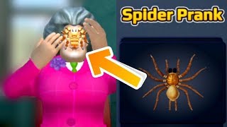 Scary Teacher 3D - Gameplay Walkthrough - Miss T - Spider Prank! Android - iOS screenshot 4