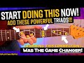 Learn powerful triads like this to play amazing sounding melodic guitar solos
