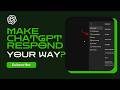 How to Customize ChatGPT Tone & Behavior (ChatGPT Base Style Tutorial)