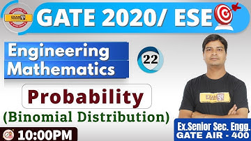 Class-22|| GATE 2020/ ESE || Engineering   Mathematics || By Jitendra Sir || Probability