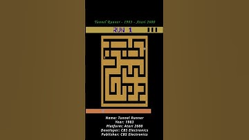 Tunnel Runner - 1983 - Atari 2600 ( Atari VCS ) ( Shorts ) #games #atari #atari2600 #atarivcs #game