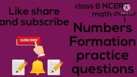 Numbers Formation practice questions|Class 6 math NCERT|chapter1 knowing our numbers