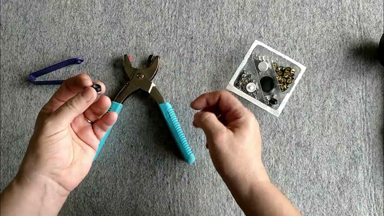 Using Prym/Dritz pliers to set rivets YouTube