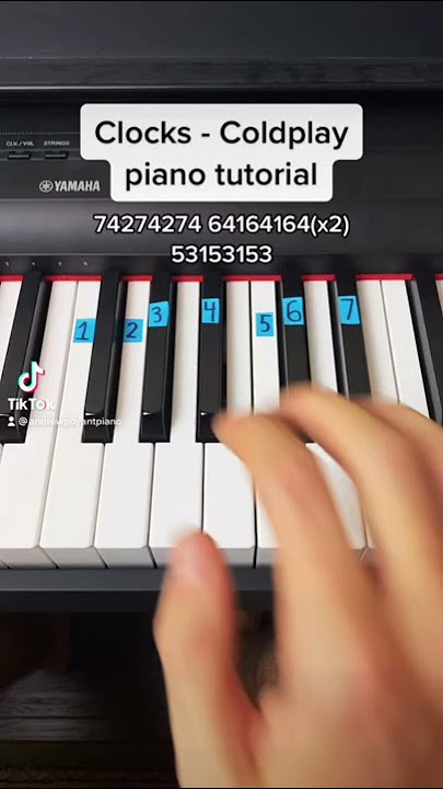 Clocks - Coldplay easy piano tutorial!