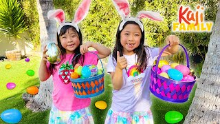 Emma and Kate Go Easter Egg Hunting! by Kaji Family 86,225 views 2 weeks ago 5 minutes, 57 seconds