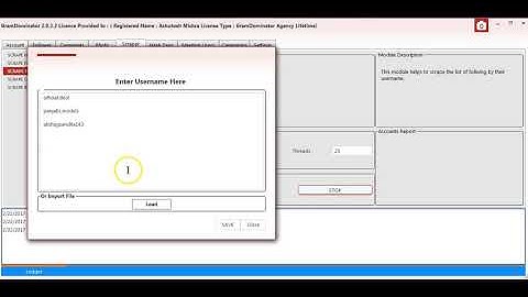 GramDominator   Scrape following Users