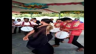 Village Recording Dance Beautiful Girl Dance Performance For Drums Music