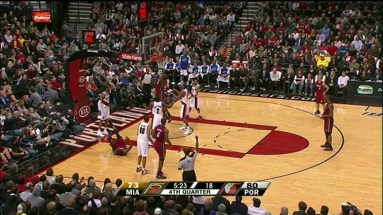 Dwayne Wade&LeBron James 78Pts 32-48 FG VS Portland