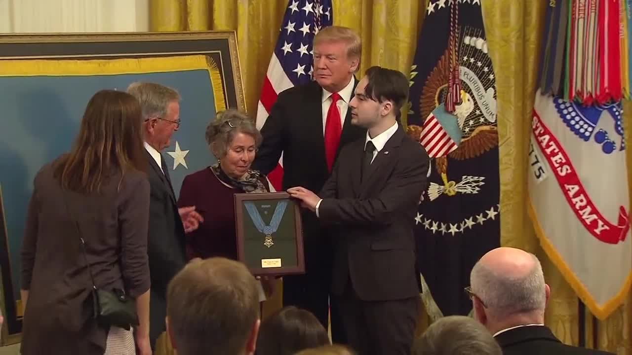 President Trump awards posthumous Medal of Honor to Bozeman soldier