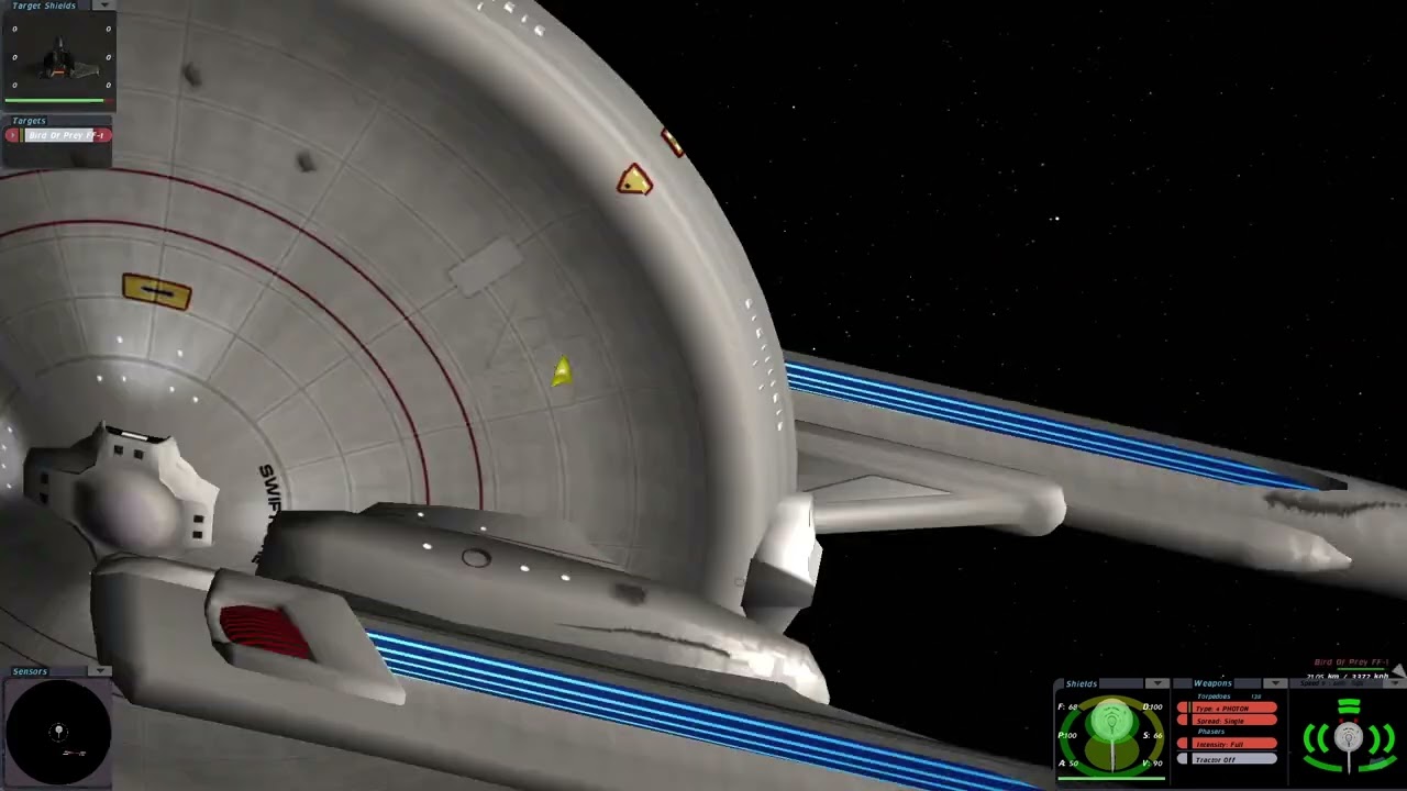 TMP Akula DD vs TMP Klingon Bird-of-Prey |Orion Delta| Star Trek Bridge Commander