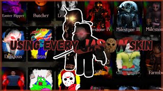 Using EVERY Jason Skin | Roblox Forsaken