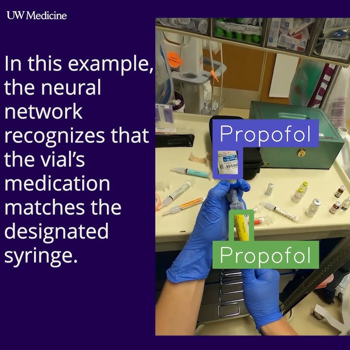 AI camera confirms correct medication transfer
