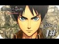 تختيم لعبة هجوم العمالقة اجنحة الحرية - الحلقة الاولى -  PS4) - Attack On Titan)